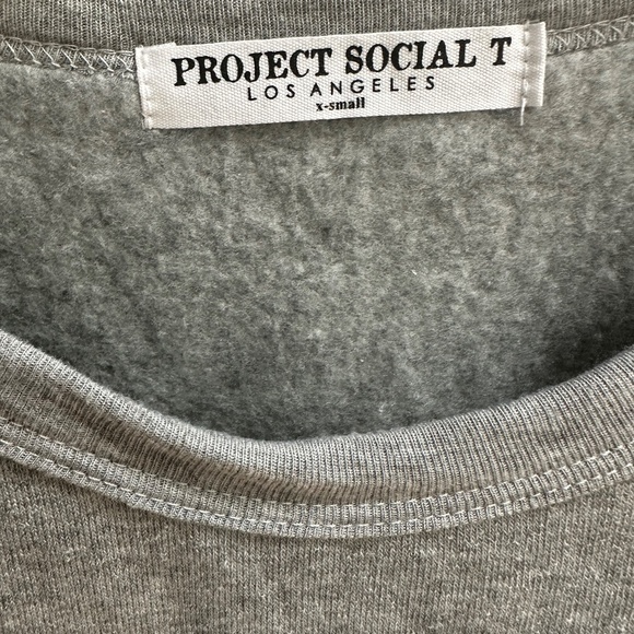 Project Social T Los Angeles SUPER SOFT Grey Sweatshirt - Brand new with Tags! - Picture 4 of 8